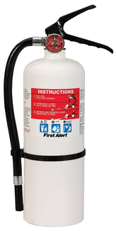 First Alert HOME2 Rechargeable Fire Extinguisher, 5 lb, Monoammonium Phosphate, 2-A:10-B:C Class